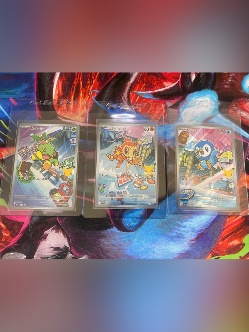 Pokémon First Partner Illustration Collection- Turtwig, Chimchar, Piplup